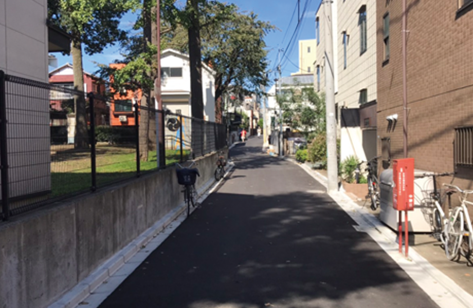 中野5丁目天神神社　東側私道の整備改善